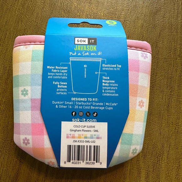 JavaSok Reusable Insulated Cold Beverage Sleeve. - Picture 3 of 4